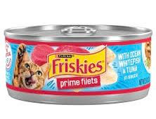 Friskies Prime Filets Ocean Fish and Tuna 156g