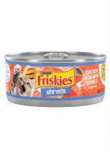Friskies Shreds Chicken and Salmon in Gravy 156g