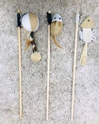 Wooden Rod Toys on stick