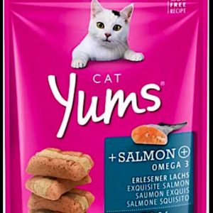 Cat Yums Salmon