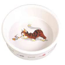 Trixie Ceramic Bowls Cat With Mouse #4007