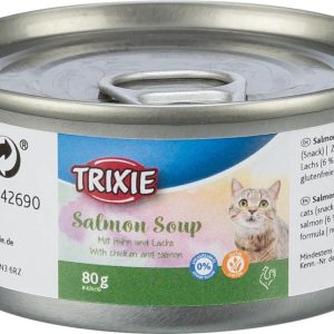 Trixie Salmon Soup Cans For Cats