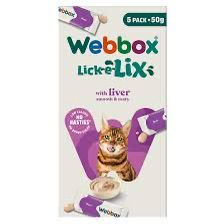 Webbox liquid Snack with Liver 5x10g