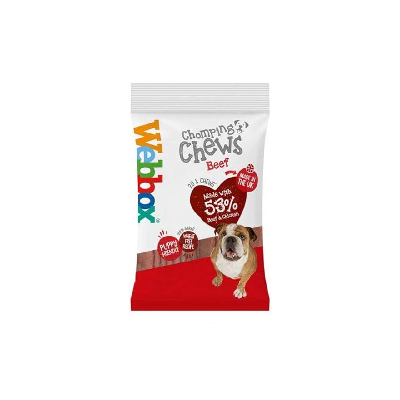 Webbox Chewing Sticks with Beef 200g