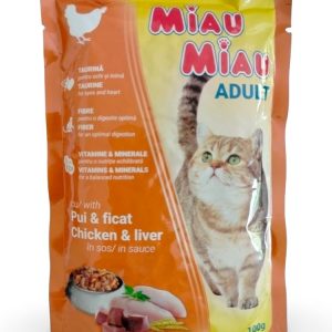 Miau Miau Adult Chicken and Liver 100g