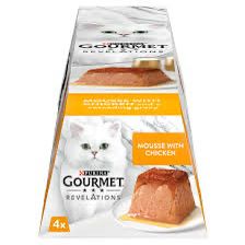 Purina Gourmet Revelations Mousse Con Pollo 4x57g
