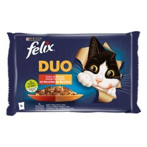 Purina Felix Duo Chicken and Beef 4x85g
