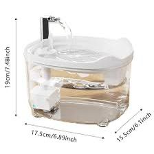 Pet Water Fountain Transparent Bowl