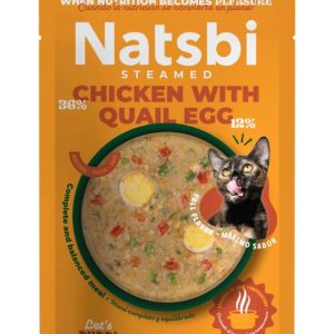 Gosbi Natsbi Steamed Cat Food Chicken Quail Egg