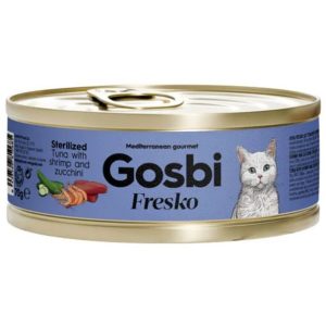 Gosbi Fresko Sterilised Tune Shrimp& zucchini 70g