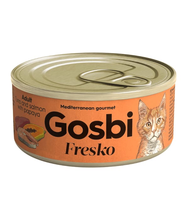 Gosbi Fresko Tuna with Salmon and Papaya 70g