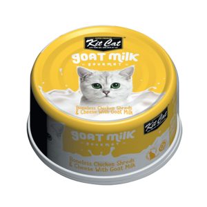 Kit Cat Goat Milk Chicken Shreds and Cheese 70g