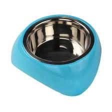 Pawise Stainless Bowls with Blue Stand