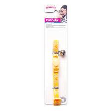 Pawise Cat Collar Yellow With Orange Hearts