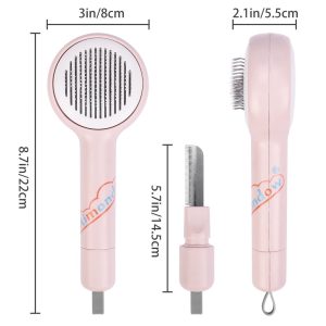 Self Cleaning Brush with Small Comb