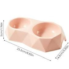 Pet Bowl Double Plastic