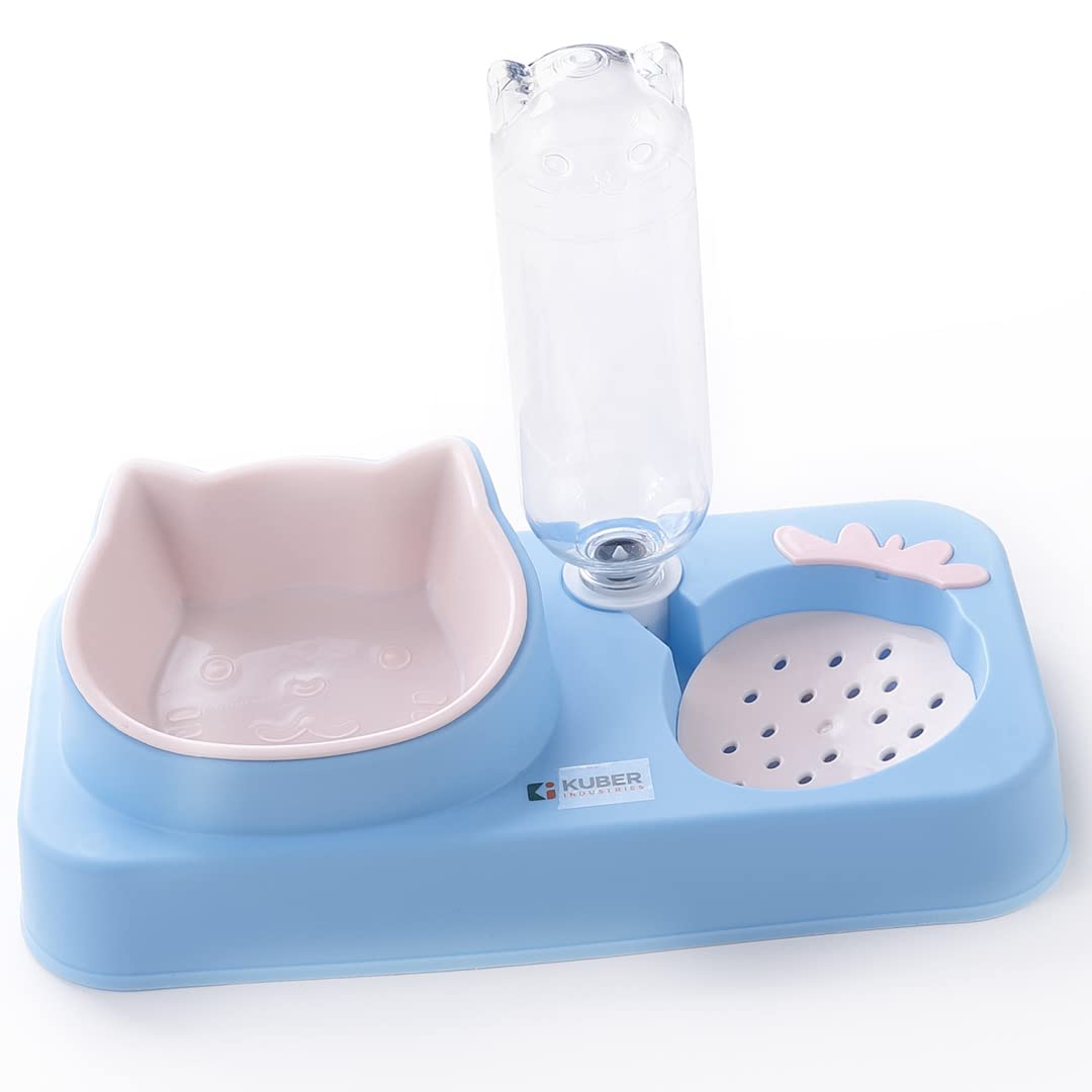 Plastic Food Bowl With Water Dispencer