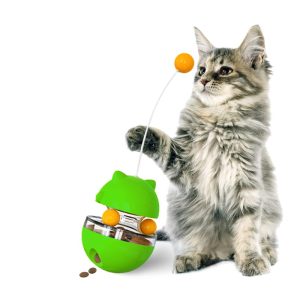 Lucky Kitty Spinning Food Dispenser Ball