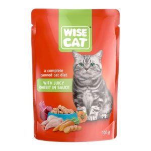 White Cat With Juicy Rabbit in Sauce 100g