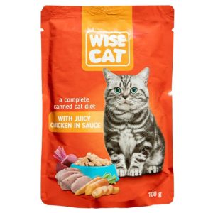 White Cat With Juicy Chicken in Sauce 100g