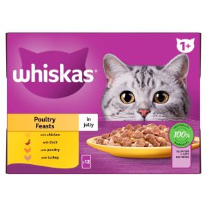Whiskas Poultry Feasts in Jelly 12x85g