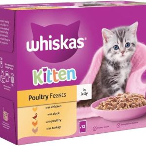 Whiskas Kitten Poultry Feast in Jelly 12x85g