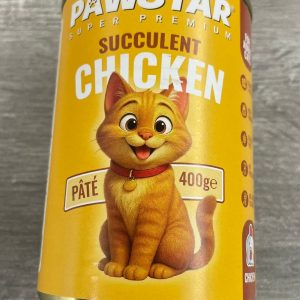 PawStar Pate Chicken Adult Cats 400g