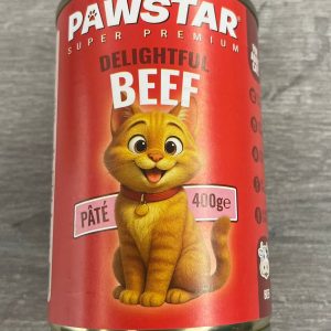 PawStar Pate Beef Adult Cats 400g