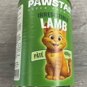 PawStar Pate Lamb Adult Cats 400g