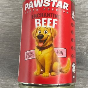 PawStar Dog Food Beef Adult 400g