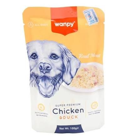 Wanpy Fillets in Jelly Chicken Duck Dogs 85g