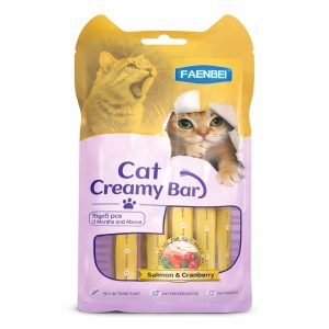 FAENBEI Cat Creamy Bar Salmon and Cranberry 5x15g