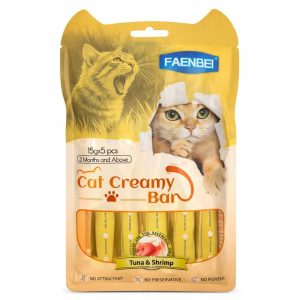 FAENBEI Cat Creamy Bar Tuna and Shrimp 5x15g