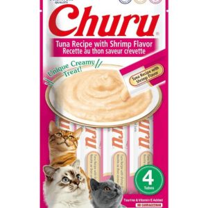 INABA Cat Churu Tuna with Shrimp Recipe x4