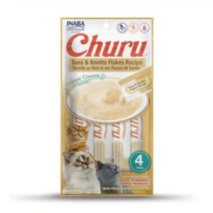 INABA Cat Churu Tuna with Bonito Recipe x4