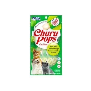 INABA Cat Churu Pops Tuna With Chicken x4