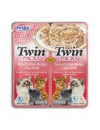 INABA Cat Twins Chicken&Tuna in Broth