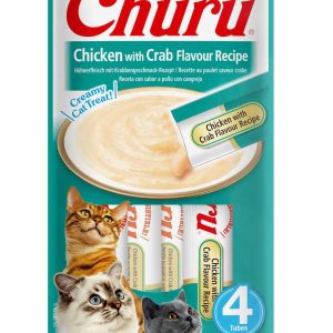 INABA Cat Churu Chicken with Crab Recipe x4