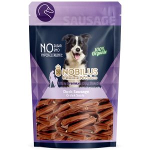 Nobilus Dog Treats Duck Sausages 80g