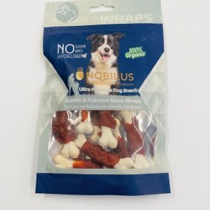 Nobilus Dog Treats Rabbit & Calcium Bone 80g