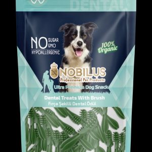 Nobilus Dog Treats Dental with Brush 80g